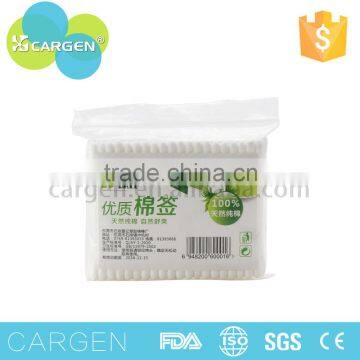 100tips ear cleaning plastic stick pure cotton swab