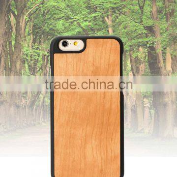 Wholesale Phone Case Made of Cherry wood and PC Cell Cover for IPhone 6s