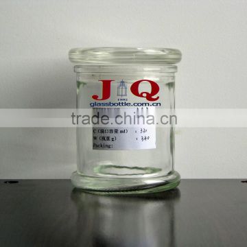 Glass candle container