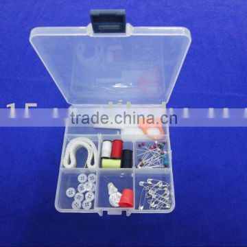 plastic box for sewing parts and hardware use