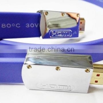 High Quality HDMI flat cable with metal shell support 4K*2K