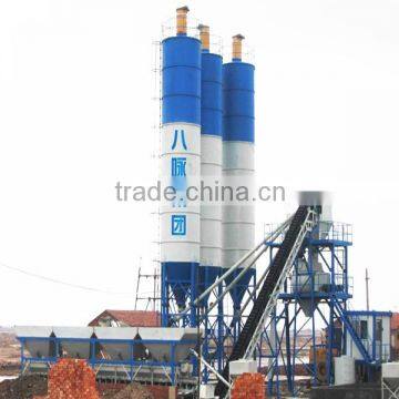 concrete producing line concrete mixing plant HLS60 with engineers service abroad