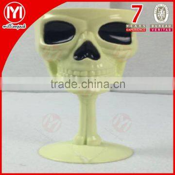 High quality Halloween Skull shape Plastic Cup/Goblet