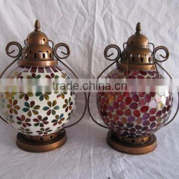 flower design turkish mosaic lanterns wholesale
