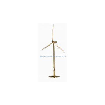 Die cast zinc alloy Metal Decorative Wind Turbine Model