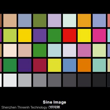 Sine Image YE0226 Color Rendition Test Chart for HDTV Cameras 36 Color Patches and 9-step Grayscale Color Chart