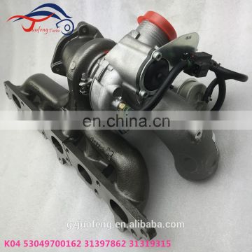 K04 Turbo 53049700162 31397862 31319315 turbocharger used for Volvo S60 T5 70 2.5T Engine