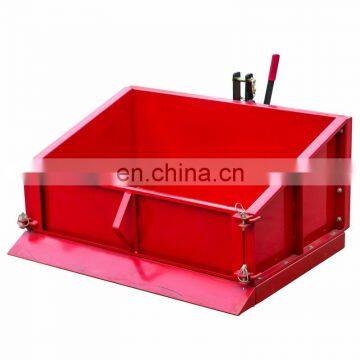 Compact tractor tipping link box transport box