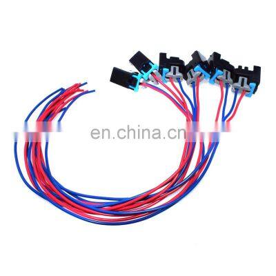 Free Shipping!6Pcs Fuel Injector Connector Harness Pigtail Replaces 1P1575 For Chevrolet GMC