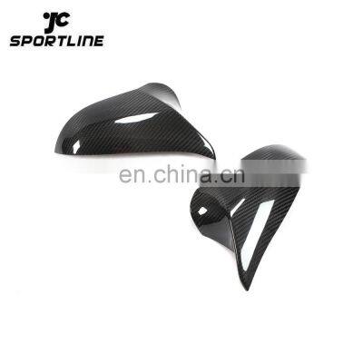 Vacuum Carbon Fiber M4 Mirror Covers for BMW F82 M4 F80 M3 14-17 RHD