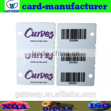 blank PVC barcode smart card with 4/4 printing