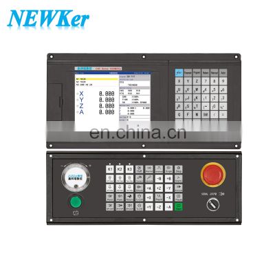 Newker highly cost-effective 3 axis cnc milling controller cnc controller 2 axis for lathe with motor