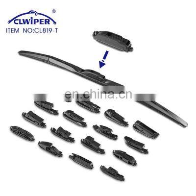 CLWIPER Auto parts multifunction hybrid windshield wiper blade with 16 adapters