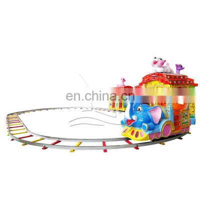Funfair rides electric 16 person track train for kids