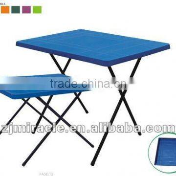 bule plastic folding tables/folding table