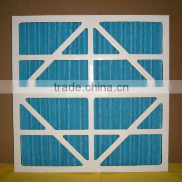 Paper frame pleated primary air filter