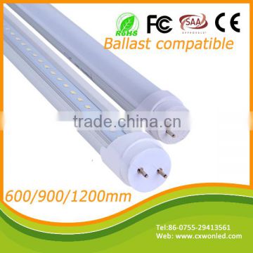 AC100-265V t8 led lamps high lumen China manufacture 2ft 3ft 4ft t8 ballast compatible led light with magnetic and electronic