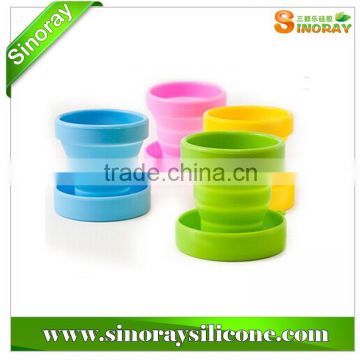 FDA/LFGB Collapsible Silicone Cup for Camping