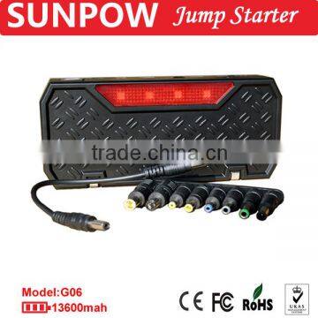 CE,FCC,ROHS 16500MAH mini car jump starter portable power source starter