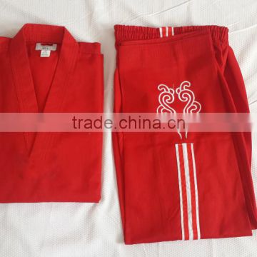 Red Colour Light Weight Judo Uniform,,martial arts wear clothes, fashion sports taekwondo wear