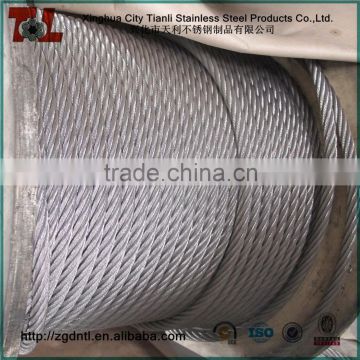 316 7x7 2mm Stainless Steel Rope with Tensile Strenth 1570N/mm2
