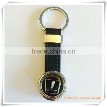 custom leather metal key chain, man waist hung key chain,car key chain(PG03085)