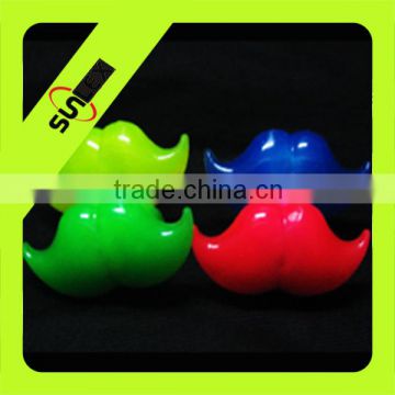 Moustache shaped led soft rubber ring yiwu factory