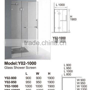 glass Shower room with australia standard