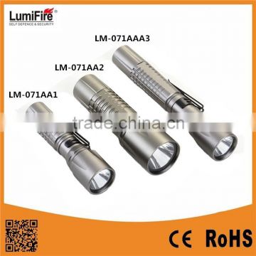 Lumifire LM-071AA1/071AA2/071AAA3 Factory Supply High Powered Aluminium Dry Batteries LED Flash light