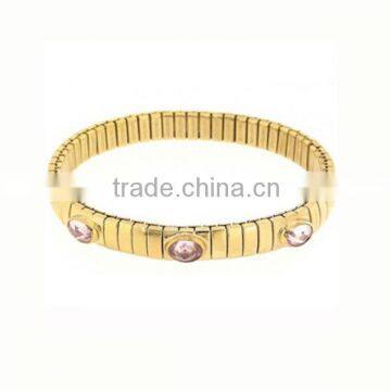 Expandable 316l stainless steel bangles design cheap gold plated jewelry gold plated costume jewelry gold plated jewelry LB8406