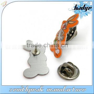Cheaper metal offset print pins/offset print lapel pin/offset print lapel pin badge