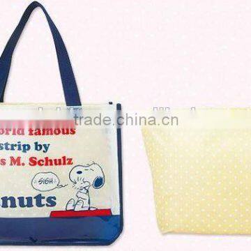 cartoon image design PVC tote bag