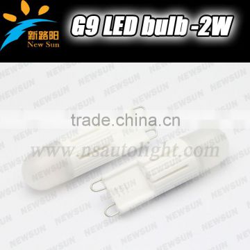 2014 Factory Hot selling G9 LED lamp 2W 220V high power G9 LED with quality warranty