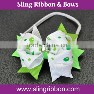 Factory Supplier Two Layer Kids Hair Ribbon Bows