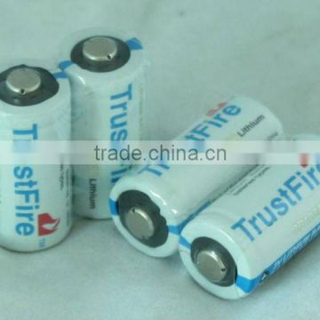 trustfire CR123A lithium battery/accumulator 3.0v 1400mah li-ion battery
