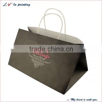 custom fashion shopping handbags/ elegant and delicate shopper bag/ tote paper bag wholesale