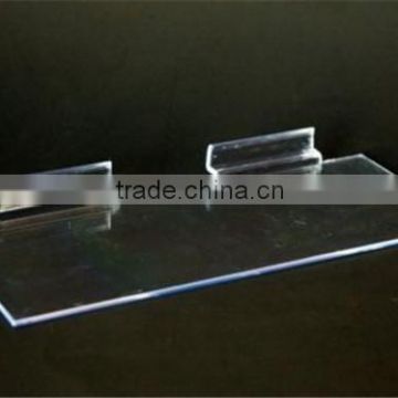 perspex shoe rack slatwall shoe display 3mm clear wall acrylic shoe display