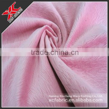 100% polyester super soft velboa italian fabric textiles