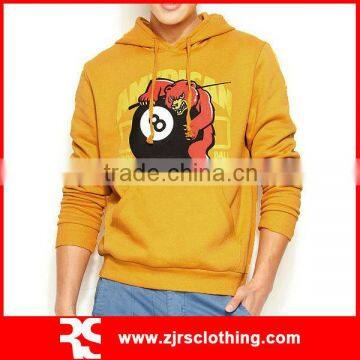 Men's Cool Plain Solid Color Printing Sweatshirt