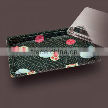 Hot sale japanese sushi disposable plates plastic ps