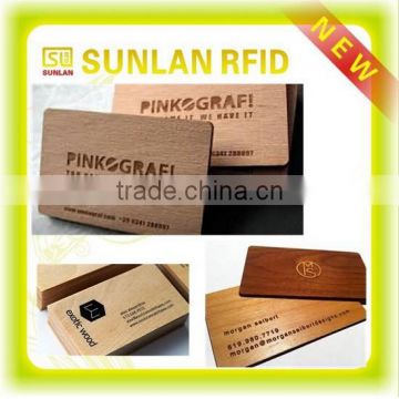 Engrave Wooden Business Card with Factory price
