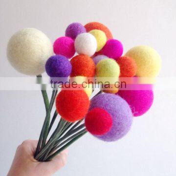 Factory Direct High Quality 100% Wool Felt Ball For Home Decoration