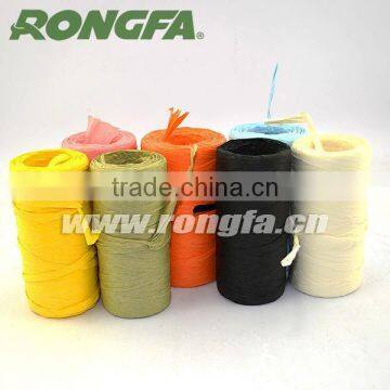 Artificial muti colored paper raffia in rolls