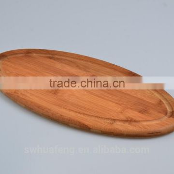 fashion design oval bamboo dinner tray/football tray