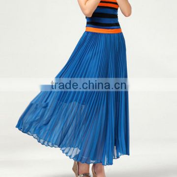 Fashion chiffon Colorful modern long skirt for women