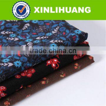 Hot Sale 21 Wale 100% Cotton Printed Corduroy Fabric for Pants