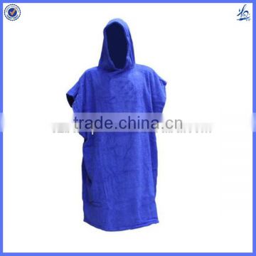 Good quality hooded adult towelling poncho beach towel