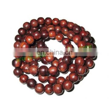 Rosewood Beads String (mala) made of fine quality handmade 9mm round rosewood beads