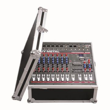 8 channels Mixer with Amplifier 700W*2
