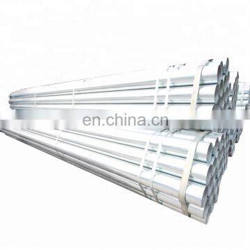 galvanized round tube with thread end hot dipped gi steel pipe